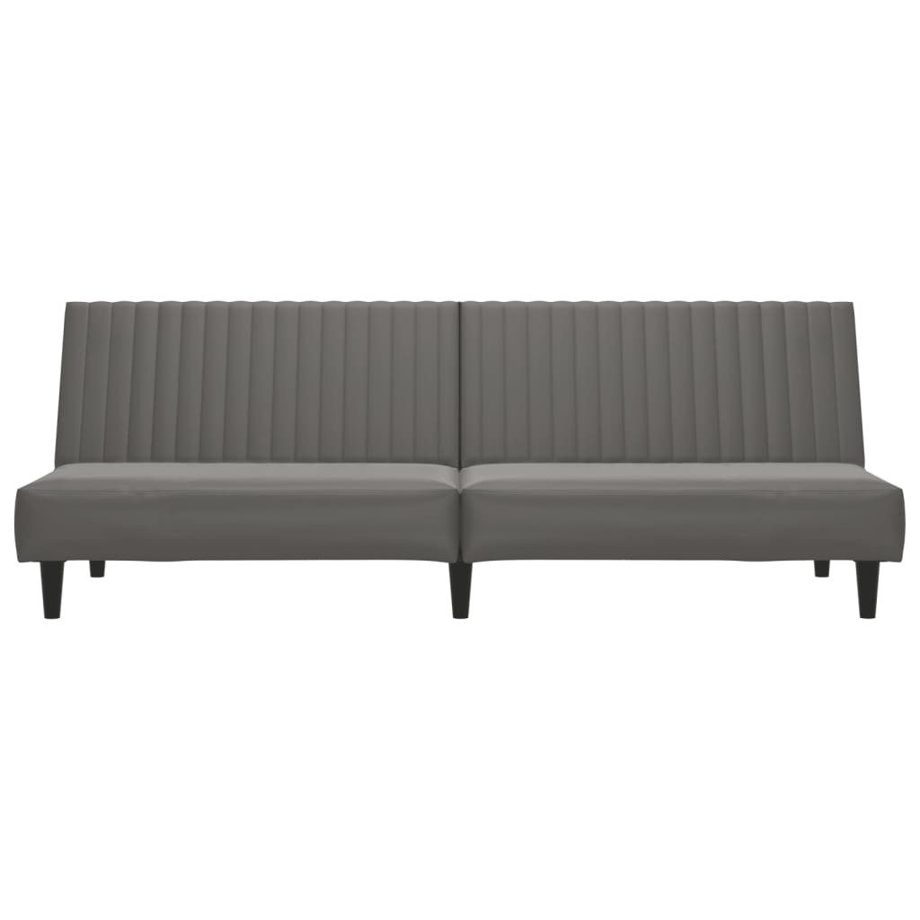 vidaXL Slaapbank 2-zits - Kunstleer Grijs - 30% Korting!