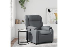 vidaXL Fauteuil Kunstleer Grijs - 30% Korting