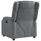 vidaXL Fauteuil Kunstleer Grijs - 30% Korting