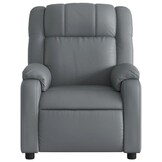 vidaXL Fauteuil Kunstleer Grijs - 30% Korting