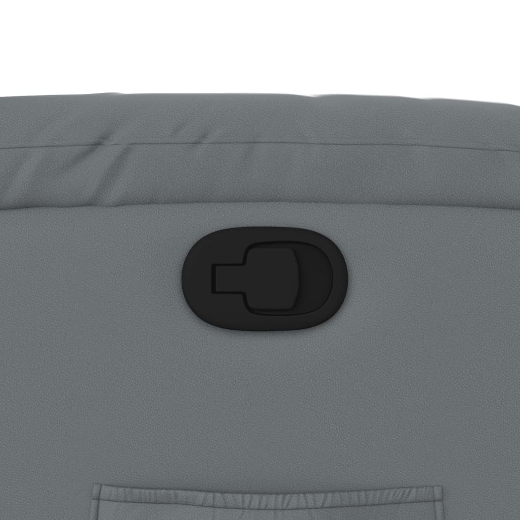 vidaXL Fauteuil Kunstleer Grijs - 30% Korting