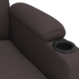 vidaXL Fauteuil Verstelbaar Stof Donkerbruin - 35% Korting