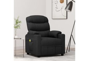 vidaXL Massagestoel Stof Zwart | 35% Korting | Comfort en Ontspanning