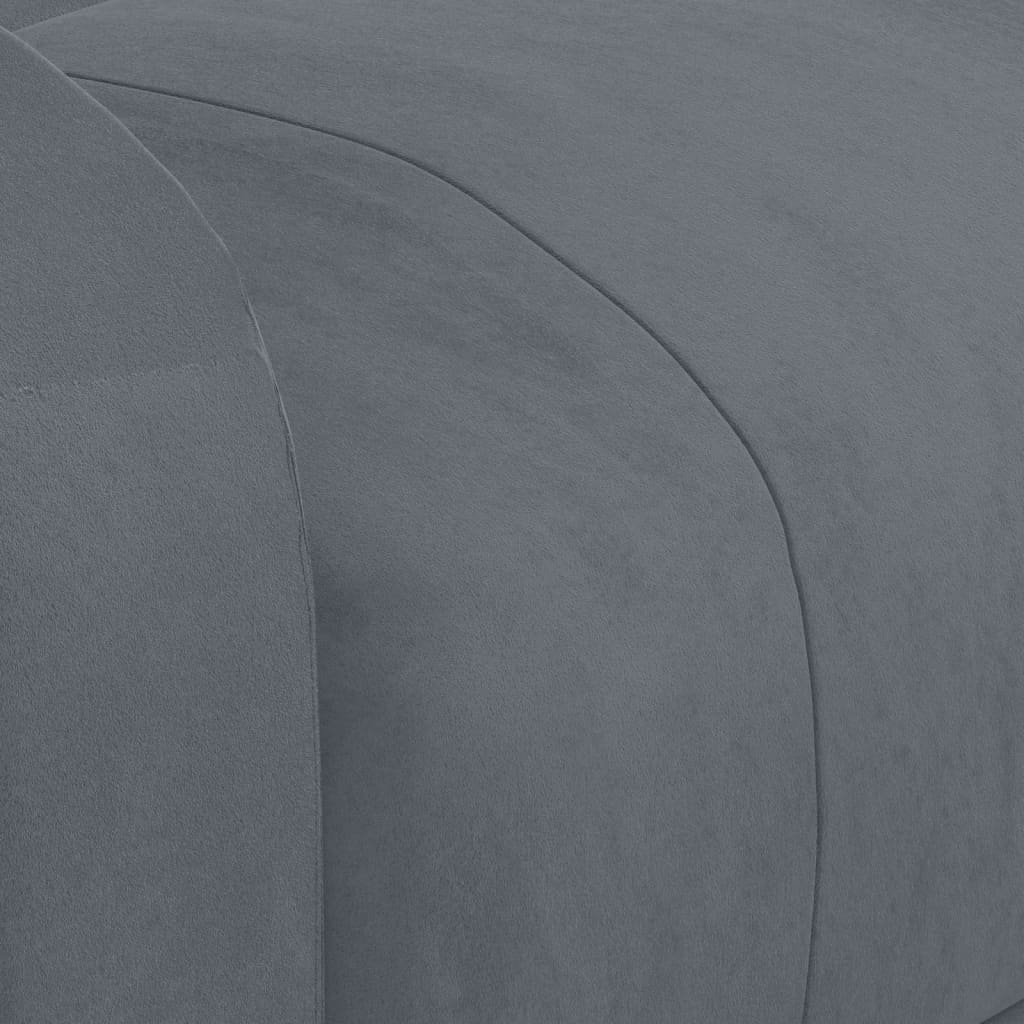 vidaXL Fauteuil Verstelbaar Fluweel Donkergrijs - 55% Korting!