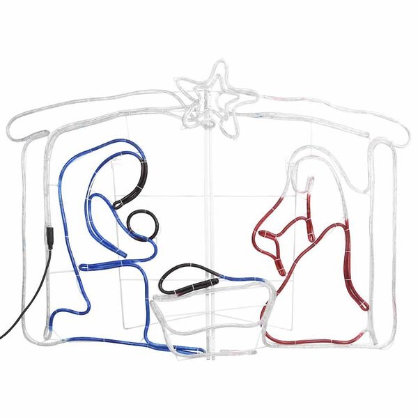 vidaXL Kerststal 240 LED's - 65% Korting!