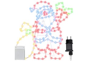 vidaXL Kerstman Licht (62% Korting) - Multikleur LED 168 lampjes