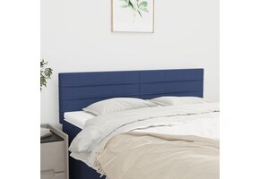 vidaXL Hoofdborden (2 st) 72x5x78/88 cm stof blauw - 47% Korting!