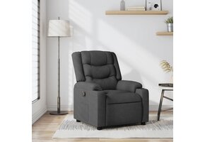 vidaXL Fauteuil, Verstelbaar Stof Donkergrijs - 35% Korting!