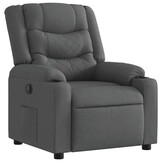 vidaXL Fauteuil, Verstelbaar Stof Donkergrijs - 35% Korting!