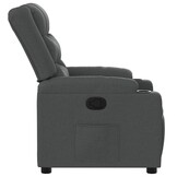 vidaXL Fauteuil, Verstelbaar Stof Donkergrijs - 35% Korting!
