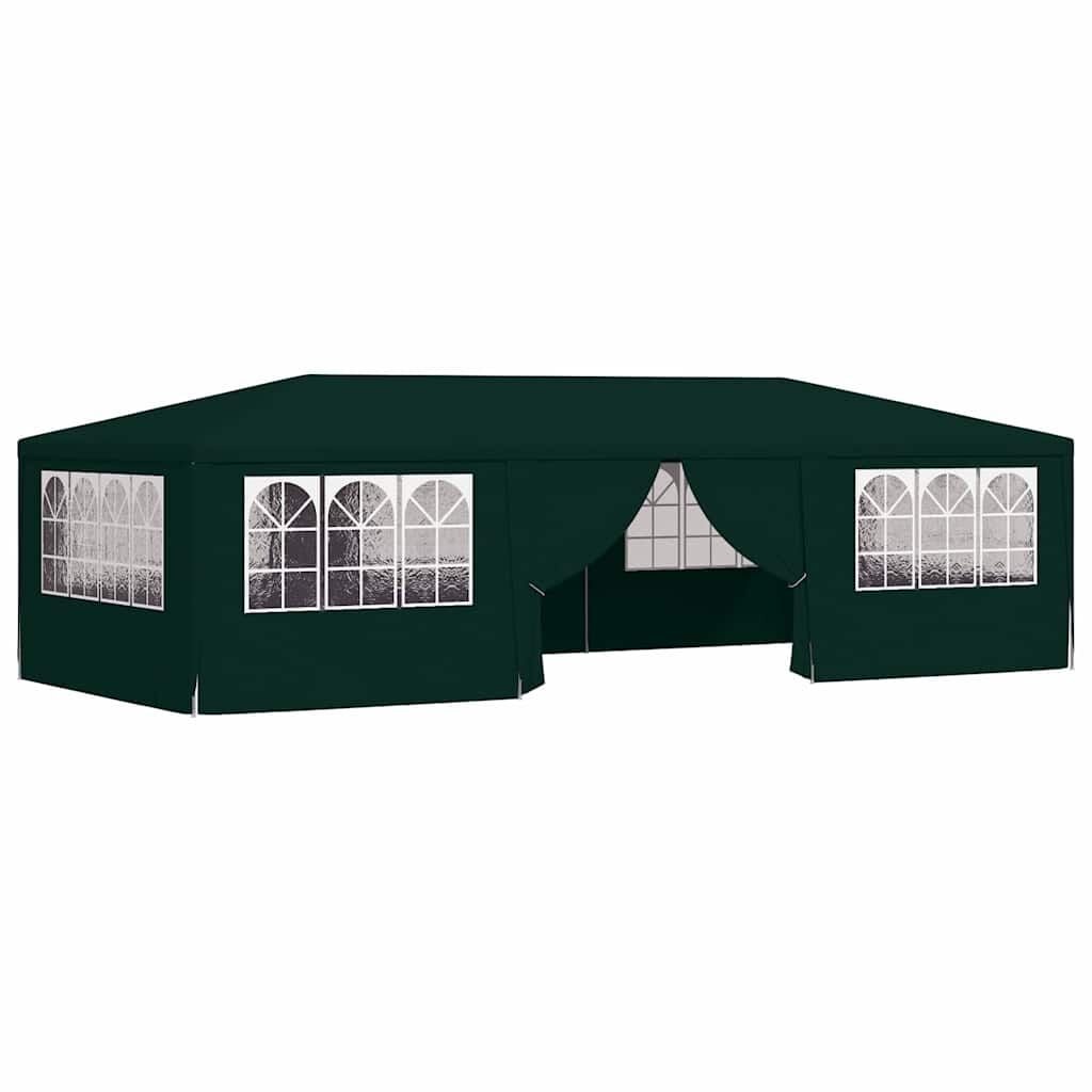 vidaXL Partytent met zijwanden professioneel 90 g/m² 4x9 m groen