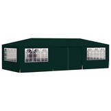 vidaXL Partytent met zijwanden professioneel 90 g/m² 4x9 m groen