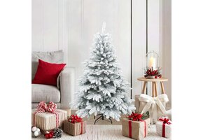 vidaXL Kerstboom Wit Sneeuw Bedekt - 120cm - 47% Korting