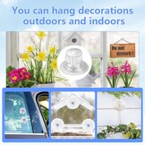 12 stuks zuignappen met schroefdraad, zuignappen met schroefdraad, extra sterk, transparante zuignappen met kartelmoer, zonder boren, voor camper, luifel, auto, decoratie, ophanging, met 2