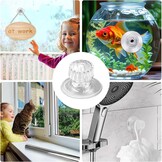 12 stuks zuignappen met schroefdraad, zuignappen met schroefdraad, extra sterk, transparante zuignappen met kartelmoer, zonder boren, voor camper, luifel, auto, decoratie, ophanging, met 2