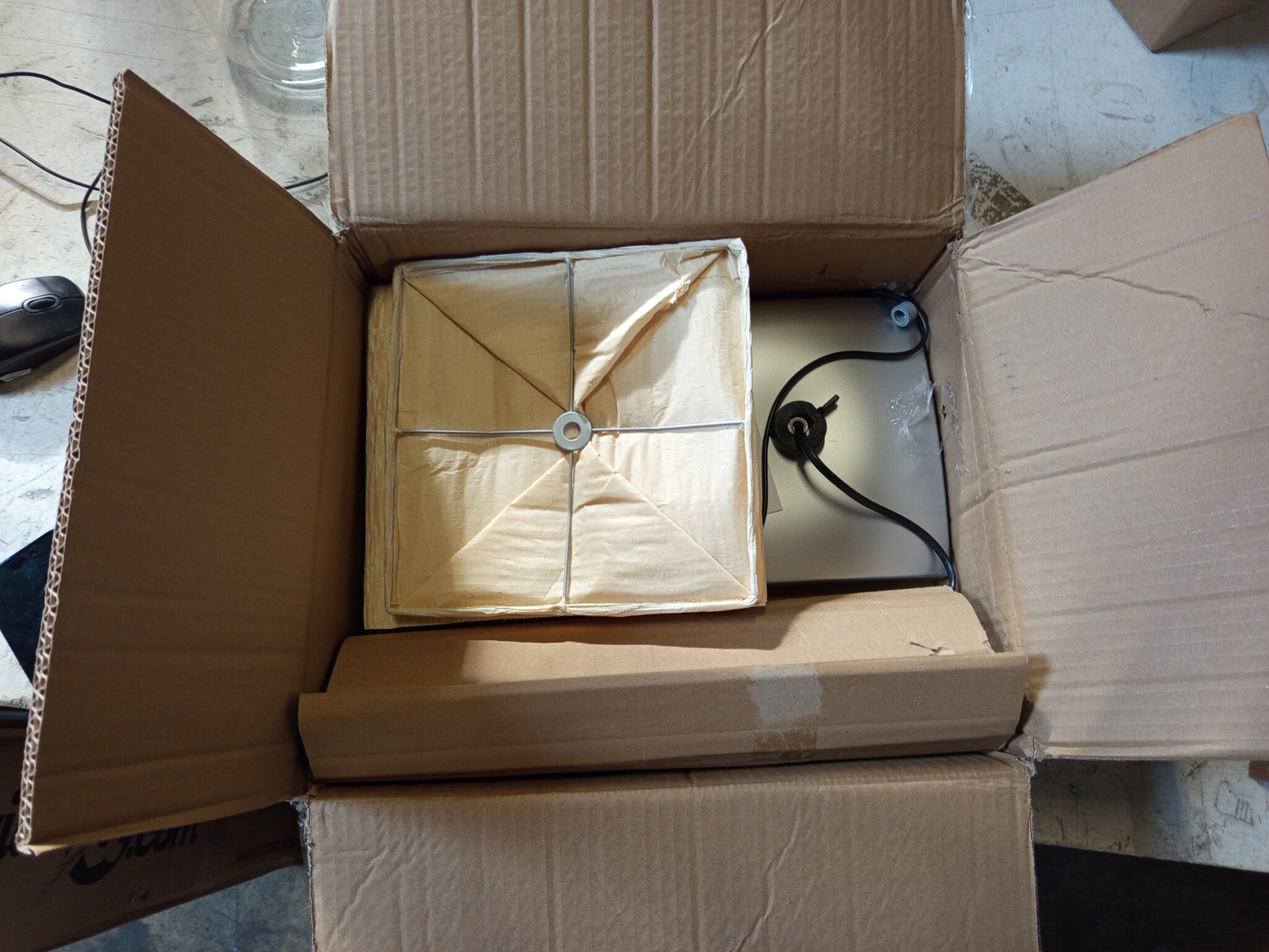 vidaXL Vloerlamp met stalen standaard 170 cm beige