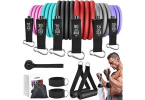 Zacro Weerstandsbandenset - 6 Bands voor Krachttraining | 30% Korting