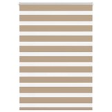 vidaXL Zebra Gordijn Zandbruin 95x150cm - 42% Korting