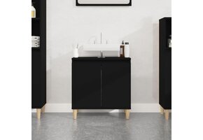 vidaXL Wastafelkast Zwart (58x33x60 cm) - 37% Korting!