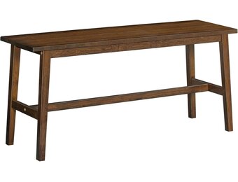 HOOBRO Bamboo Benches for Dining Room Bench, Kitchen Bench, Entrance Bench, Shoe Change Bench, Entrance Area for Living Room, Entrance, Easy to Assemble, Robust and Stable, Mocha Colour EMA03CD01G1