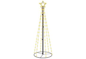 vidaXL Kegelkerstboom 108 LED's 70x180 cm warmwit