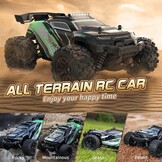 TEEROK Ferngesteuertes Auto Offroad, 1:18 4WD 38KM/H RC Auto, 2 Akku 60 Minuten Laufzeit,All Terrain RC Crawler, Outdoor Spielzeug Geschenk für Kinder Jungen und Erwachsene,Grün