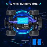 TEEROK Ferngesteuertes Auto Offroad, 1:18 4WD 38KM/H RC Auto, 2 Akku 60 Minuten Laufzeit,All Terrain RC Crawler, Outdoor Spielzeug Geschenk für Kinder Jungen und Erwachsene,Grün