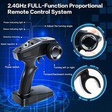 TEEROK Ferngesteuertes Auto Offroad, 1:18 4WD 38KM/H RC Auto, 2 Akku 60 Minuten Laufzeit,All Terrain RC Crawler, Outdoor Spielzeug Geschenk für Kinder Jungen und Erwachsene,Grün