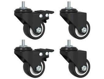 vidaXL Zwenkwielen 4 stuks 35mm IJzer Zwart - 71% Korting!