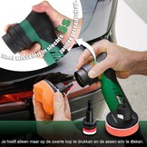 BATOCA S5 Minipolijstmachine met accu, rotatiepolijstmachine, excentrische polijstmachine, autopolijstmachine met 2 x 2,0 Ah accu, poetsmachine, voor auto-detailing, koplamp-behandelingsset