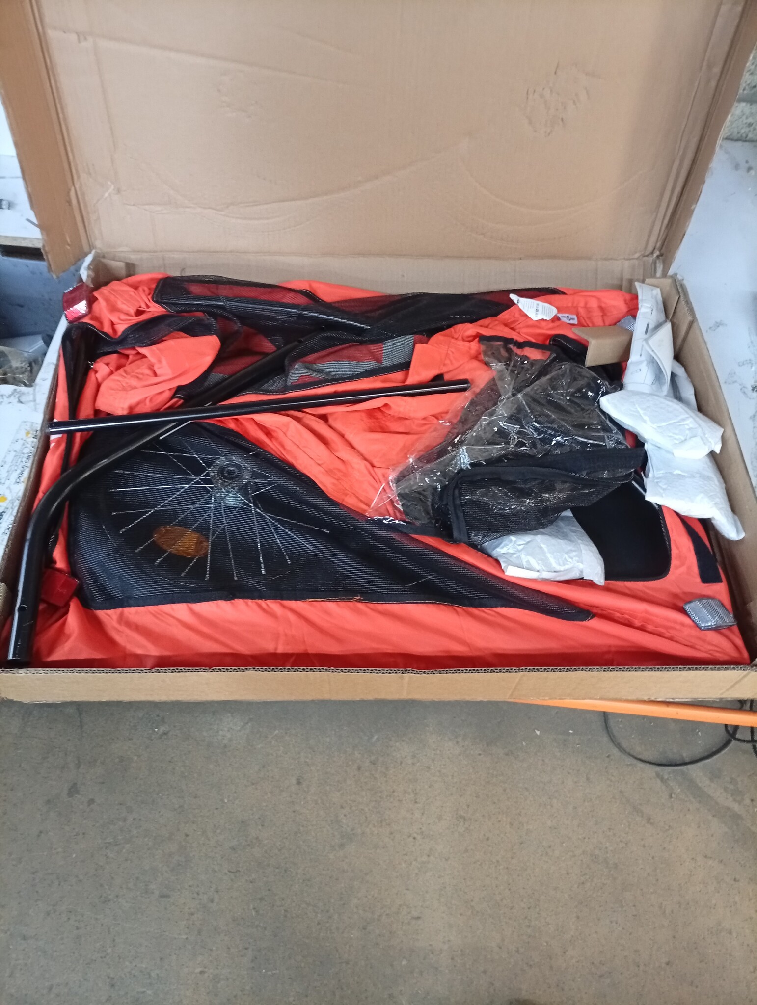 VidaXL Hondenfietstrailer - Oranje - 55% Korting