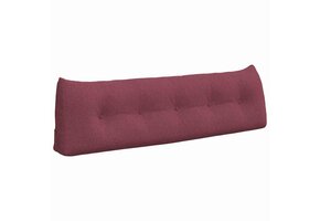 vidaXL Rugkussen Wijnrood (60% Korting) 160x24x50 cm Stof