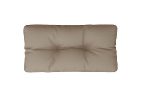 vidaXL Palletkussen Taupe 80x40x12 cm - 62% Korting!