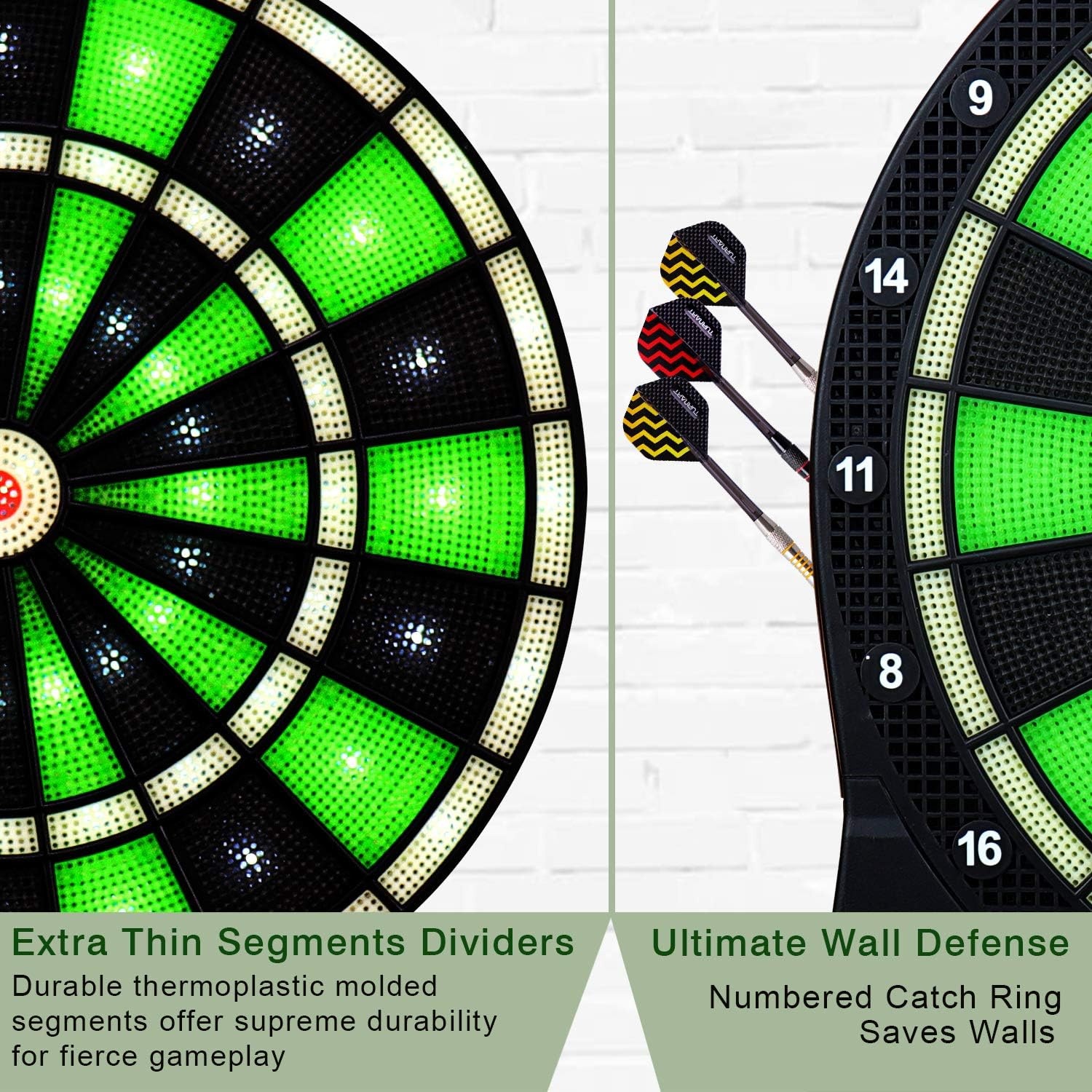 Elektronisch Dartbord met LED - 48 Spellen, 6 Soft Darts, 30% Korting