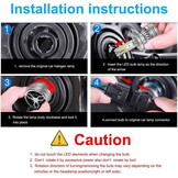 Kairiyard H4 LED Koplampen 6000K 60W - 30% Korting