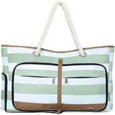 Waterproof Strandtas Dames (Groen Gestreept) - Nu 30% Korting!