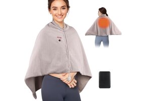 Verwarmende Sjaal 30% Korting - Draagbare Powerbank Inbegrepen