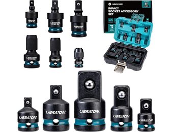 LIBRATON 11-delige Slagdoppen Adapter & Reducer Set - 30% Korting