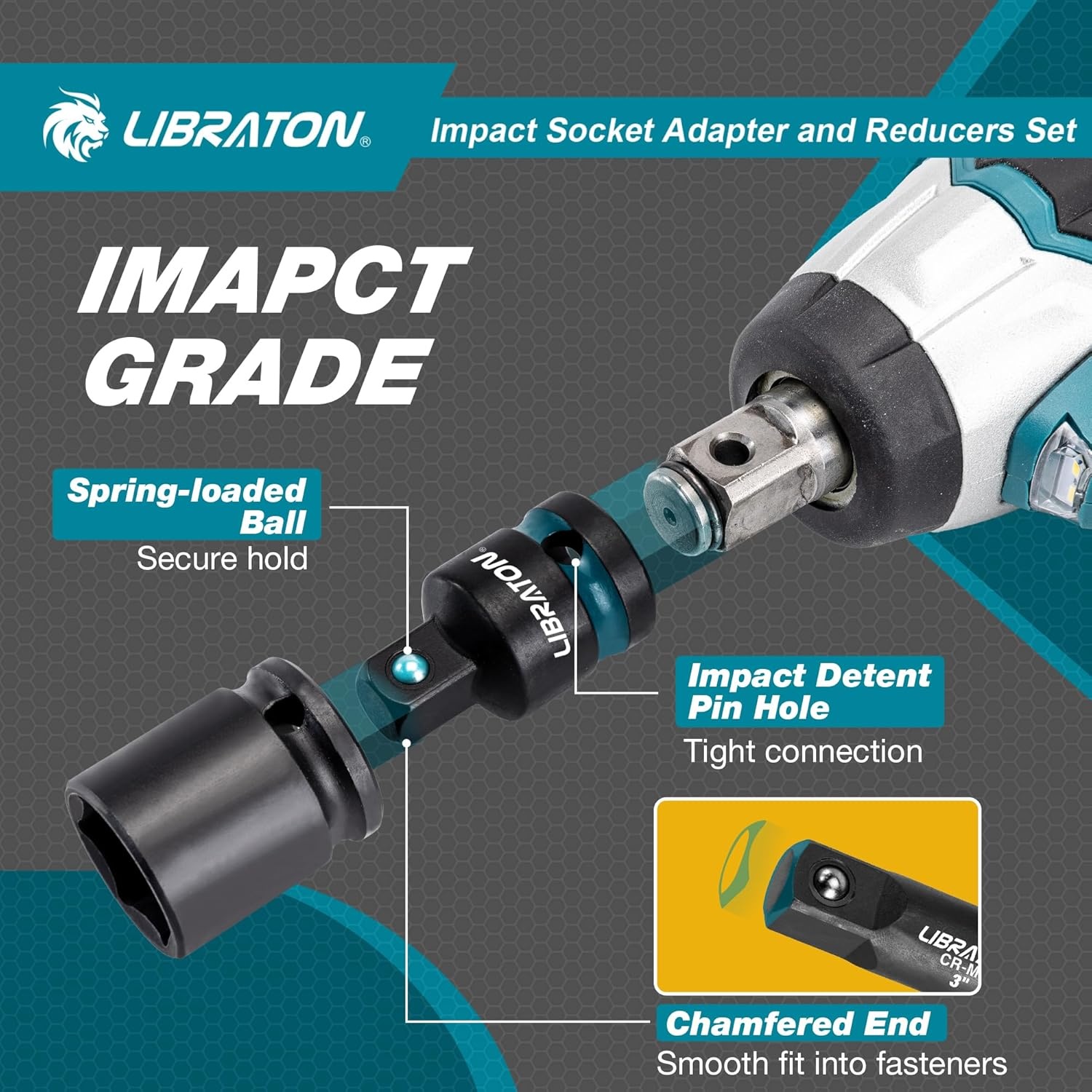 LIBRATON 11-delige Slagdoppen Adapter & Reducer Set - 30% Korting