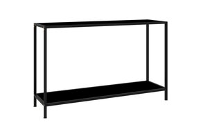 VidaXL Wandtafel met Glas & Staal - 120cm Zwart | -64%