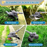 Accu Grastrimmer met 5 Messen: 30% Korting!