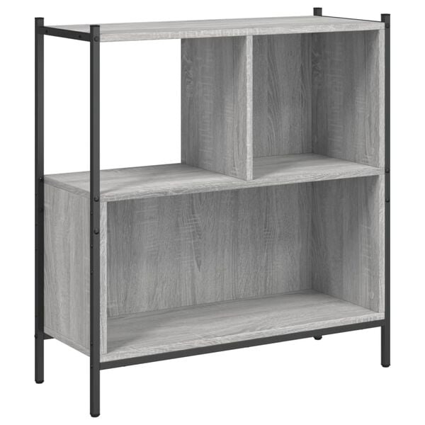 vidaXL Boekenkast Grijs Sonoma Eiken 72x28x77,5 cm - 55% Korting!