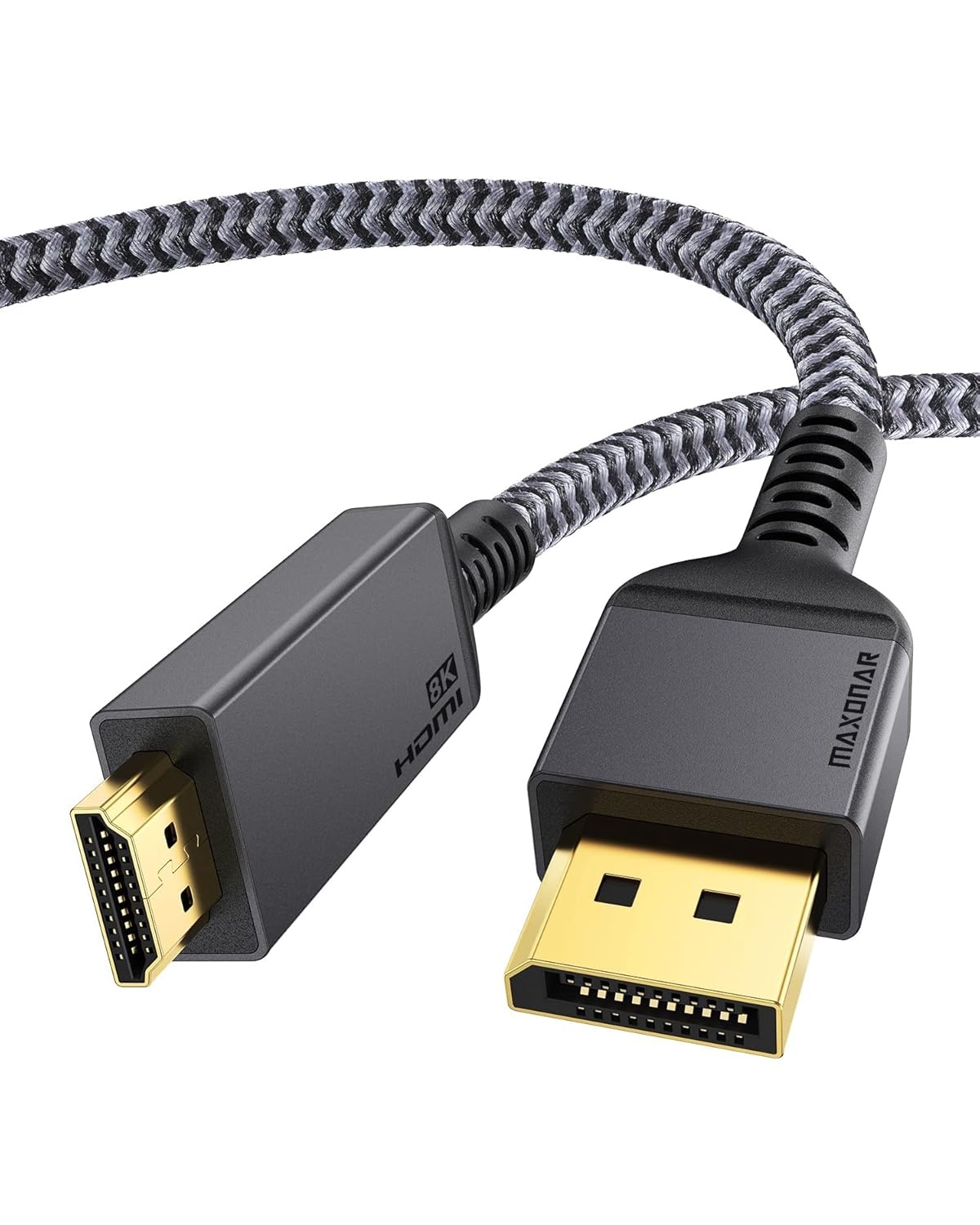 Maxonar DP 1.4 naar HDMI 2.1 Kabel (2M) - 30% Korting! 8K@60Hz