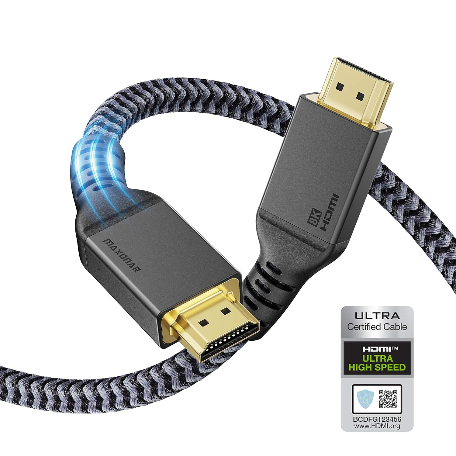 Maxonar DP 1.4 naar HDMI 2.1 Kabel (2M) - 30% Korting! 8K@60Hz
