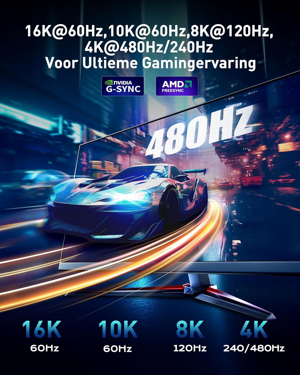 Maxonar DP 2.1 Kabel 3M - 16K @60Hz | 30% Korting!