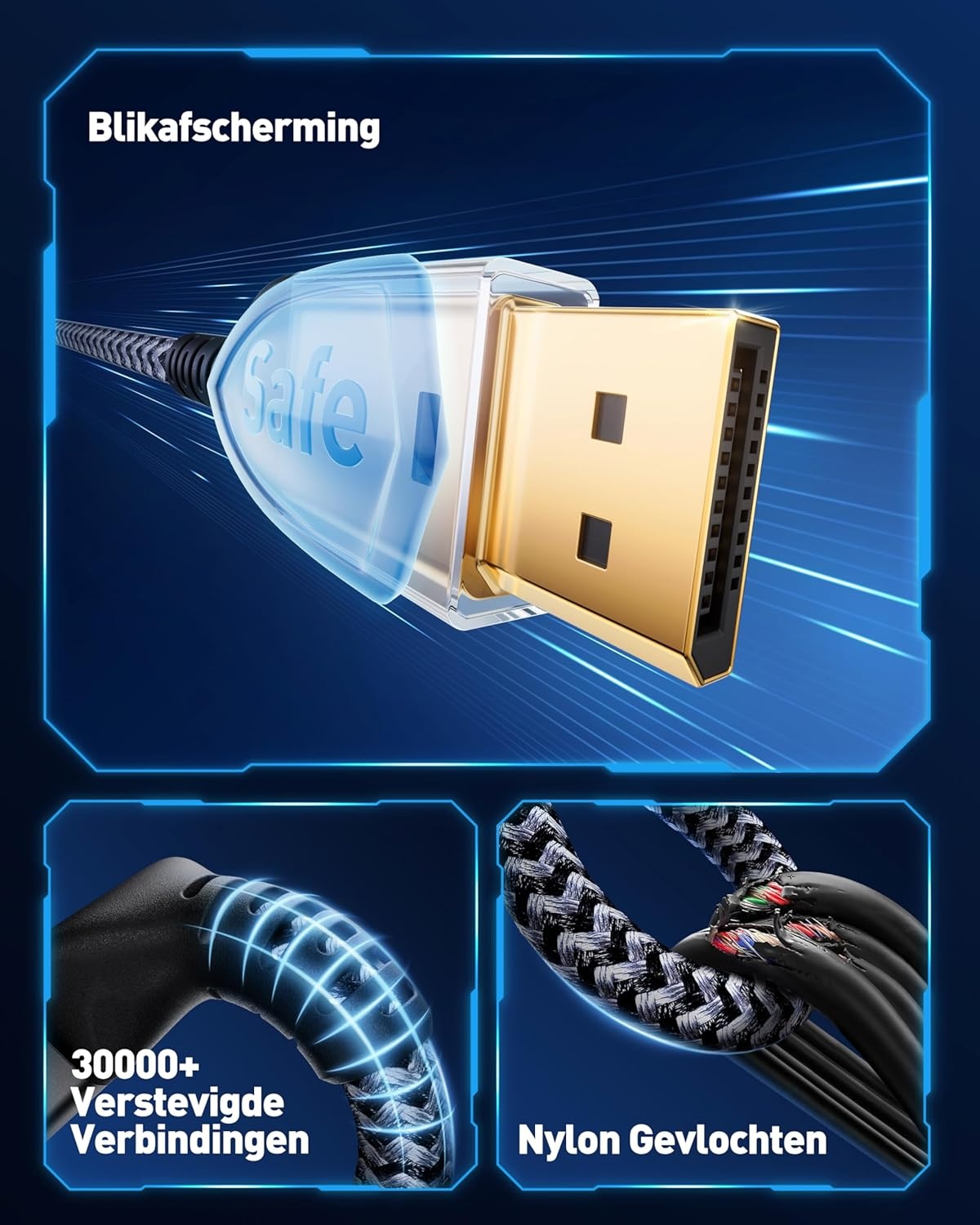 Maxonar DP 2.1 Kabel 3M - 16K @60Hz | 30% Korting!