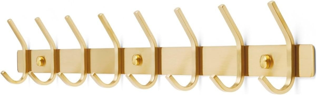 TOJ Wandgarderobe - Goud - 62cm - 16 Haken - 30% Korting