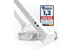 Deur/Douche Gordijnroede Wit 360-410 cm - 30% Korting!