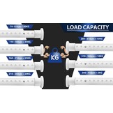 Deur/Douche Gordijnroede Wit 360-410 cm - 30% Korting!