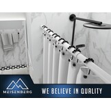 Deur/Douche Gordijnroede Wit 360-410 cm - 30% Korting!